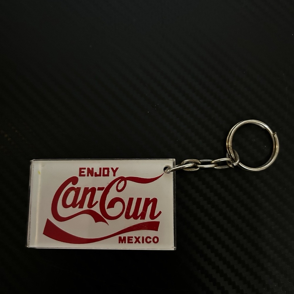 Vintage Keychain Cancun Inspired By The Coca Cola‎ Brand